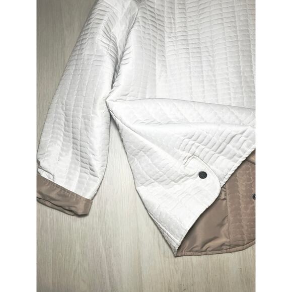 Tally Ho 3X Plus Quilted Barn Jacket Cream Tan Coat Equestrian Horse Girl Preppy - Picture 5 of 11